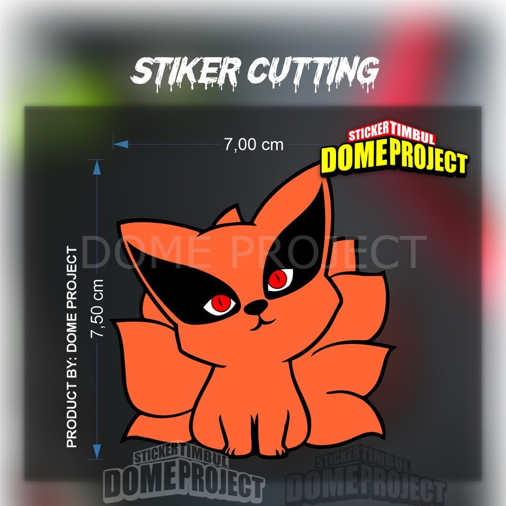 STIKER CUTTING KURAMA CHIBI PREMIUM GRADE