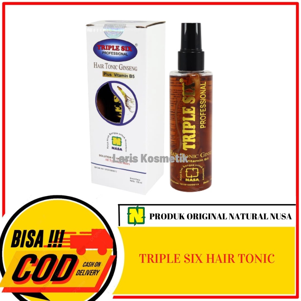 Hair Tonic Untk Rambut Rontok / Triple Six Hair Tonic Ginseng NASA/Ginseng Penumbuh Rambut