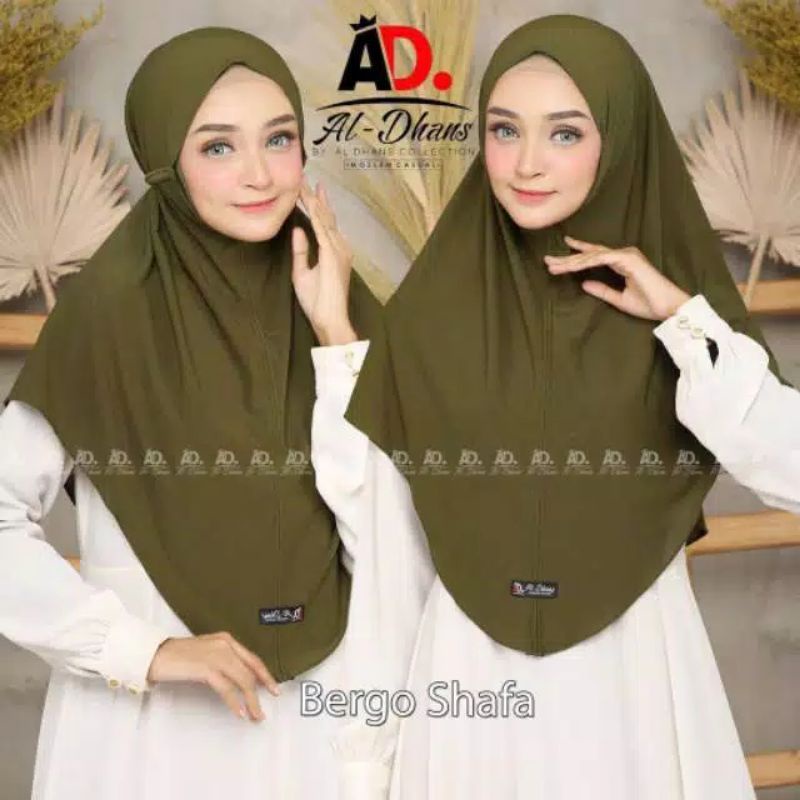 ( ORIGINAL ALDHANS 022) BERGO SHAFA AL-DHANS HIJAB | JILBAB INSTAN | KERUDUNG KEKINIAN | KHIMAR CANTIK-1