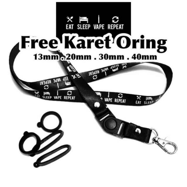 

Lanyard eat sleep (gratis o-ring)