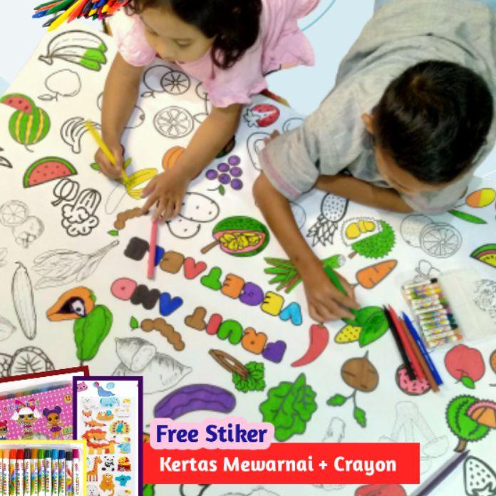 

Terbaru! COLORING ME Kertas Mewarnai Jumbo Besar Poster Mewarnai Jumbo ukuran 119cm x 84cm