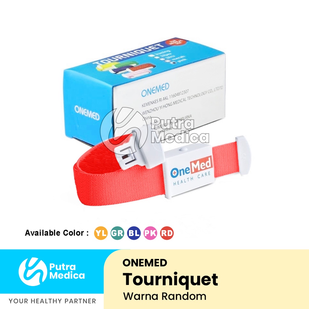 Onemed Tourniquet [Warna Acak] / Turniket / Pengikat Lengan