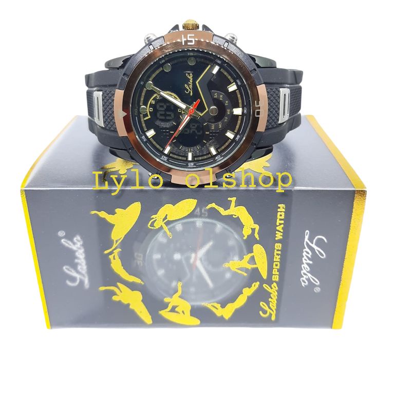 Jam Tangan Pria Lasebo 981 Karet Original