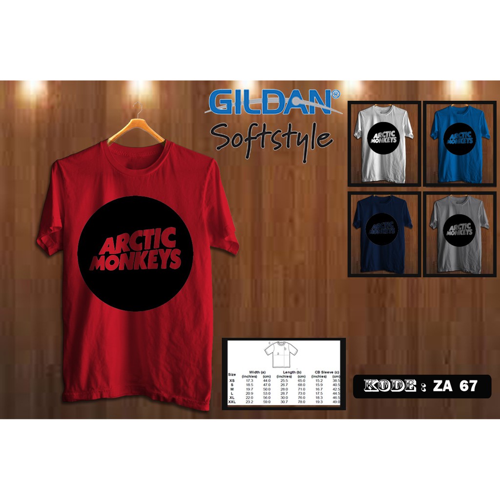 kaos arctic monkeys original gildan za67