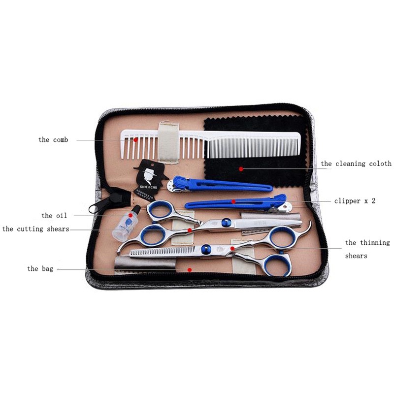 Biutte.co Set Gunting Rambut Salon Profesional Stainless Steel - BHT002 - Silver