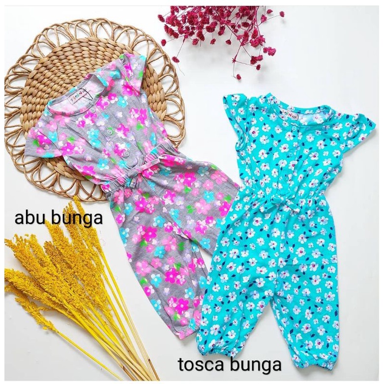 Jumpsuit Anak Panjang Shireen usia 0 1 2 3 tahun baju harian bayi Anak balita jamsuit jumsuit kaos Jumper kodok