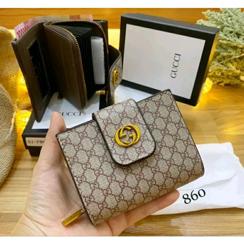 Dompet Lipat Mini Wanita Slet Dalam Import Free Box