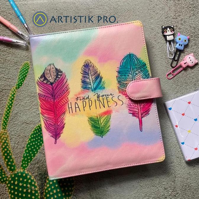 

BINDER PRINTING MOTIP FEATHER HAPPINESS A5/20RING, B5/26RING