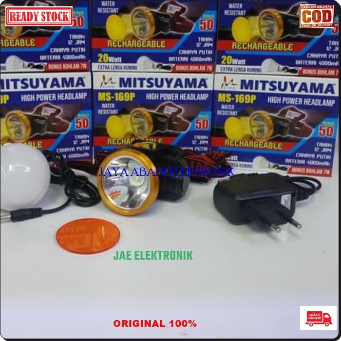 G402 ORI Led Lampu Senter Kepala headlamp waterproof baterry charger cas casan head lamp pala