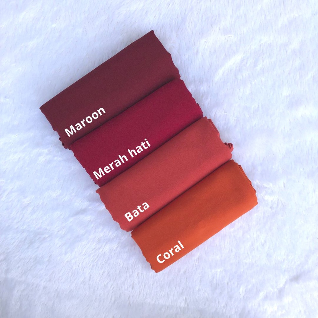 PART 3 : PASMINA DIAMON 175x75 PASHMINA DIAMOND GEORGETTE-CORAL