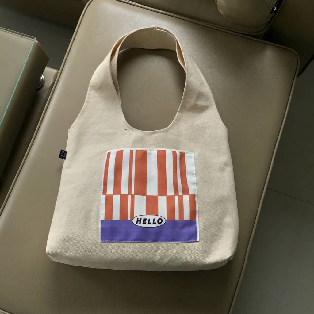 TOTE BAG PREMIUM HOBO HELLO