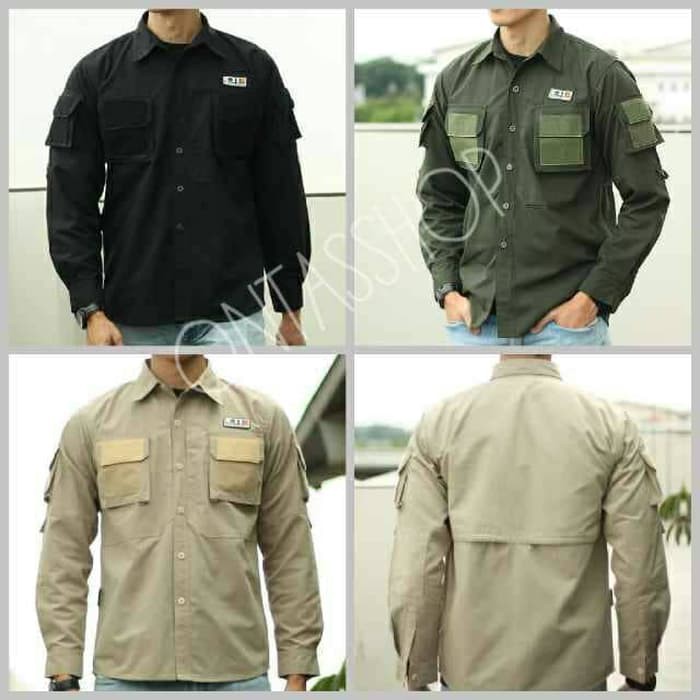 baju pria kemeja pria tactical lengan panjang / pdl