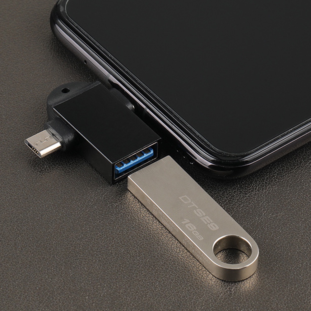 3 In 1 Adapter Konverter USB Ke Tipe-c Mikro Untuk Tablet / Hard Disk Drive