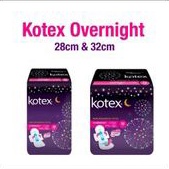 Kotex Overnight Wings 28 cm , 32 cm