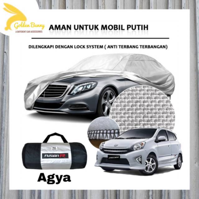 Cover Mobil Putih Agya / Sarung Mobil Putih Agya / Body Cover Mobil Agya