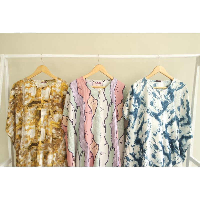 kaftan lowo jumbo /daster panjang / daster rayon