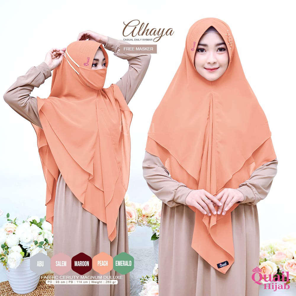 [ Original Quail ] Alhaya Casual Daily Khimar