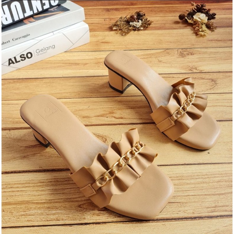 ABBUSHOES RY 12 hak tahu rempel rantai rifat 5cm