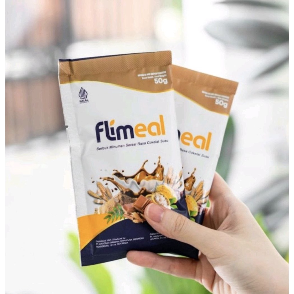 Flimeal Cokelat Susu 1 Sachet Flimeal Coklat Susu 1 Sachet Diet Rendah Kalori Meal Replacement Flimty