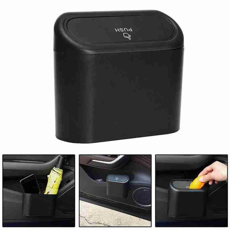 1pcs/car Trash Bin Auto Organizer Tempat Sampah Storage Bag Rubbish Kotak Sampah Mobil Dust Case Holder Car Rubbish