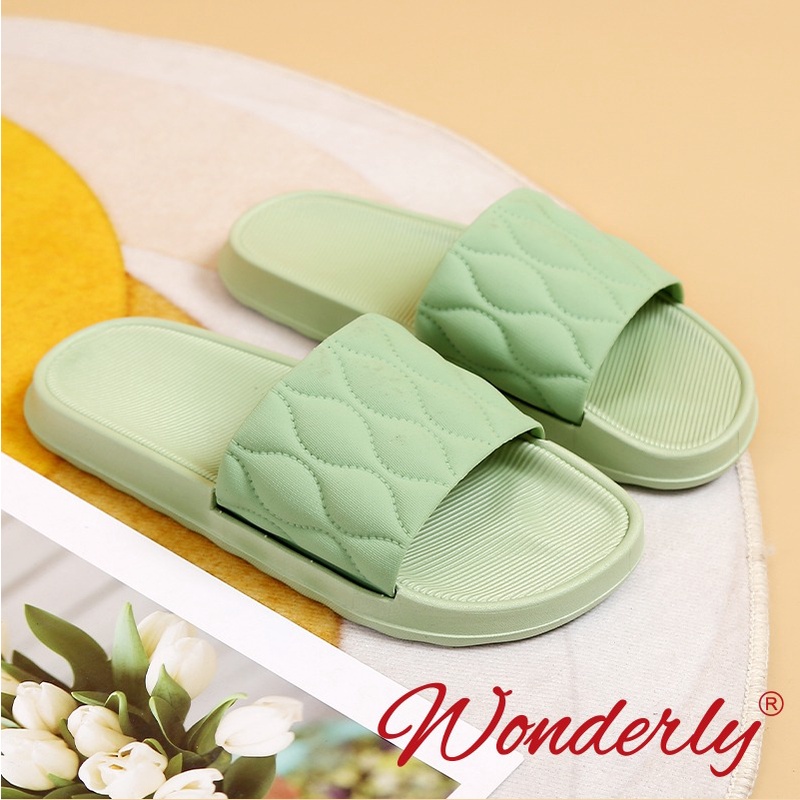 Sendal Selop Karet Wanita Wonderly Sandal Slop Cewek | V202-A35