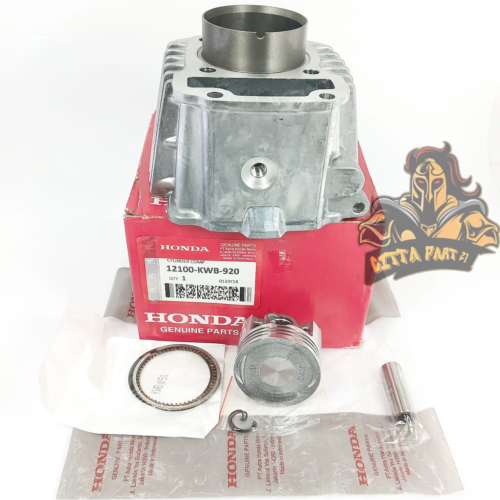 CYLINDER BLOK SEHER PISTON RING KOMPLIT HONDA KWB KUALITAS ASLI ORIGINAL HONDA AHM PRESISI TINGGAL PASANG BAHAN BERKUALITAS DAN DIJAMIN AWET REVO ABSOLUTE REVO ABS KARBU BLADE KARBU