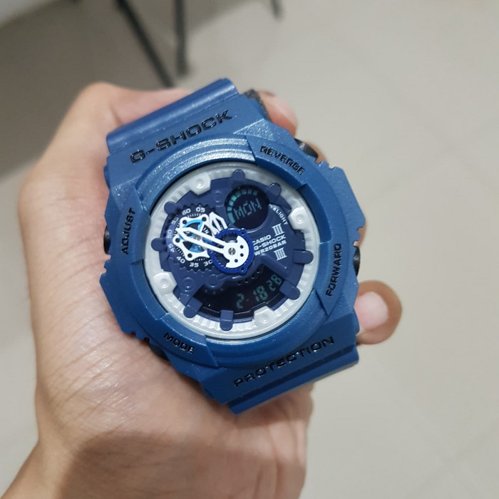 Jam Tangan Pria Casio G-Shock GA-300 Blue Original BM