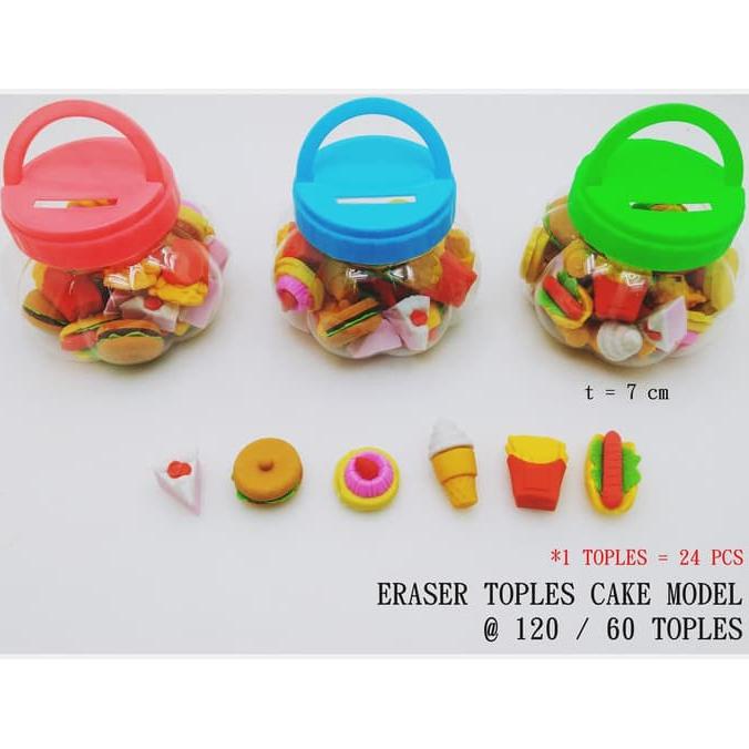

Buruan Beli] Penghapus Bentuk Makanan / Kawaii Eraser Food Set Stationery Lucu Unik
