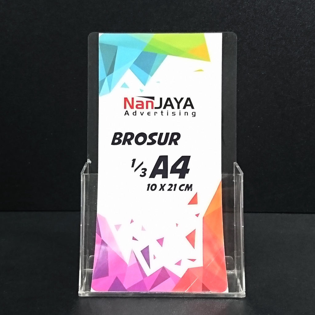 

RAK / TEMPAT BROSUR BROCHURE ACRYLIC / AKRILIK UKURAN 1/3 A4