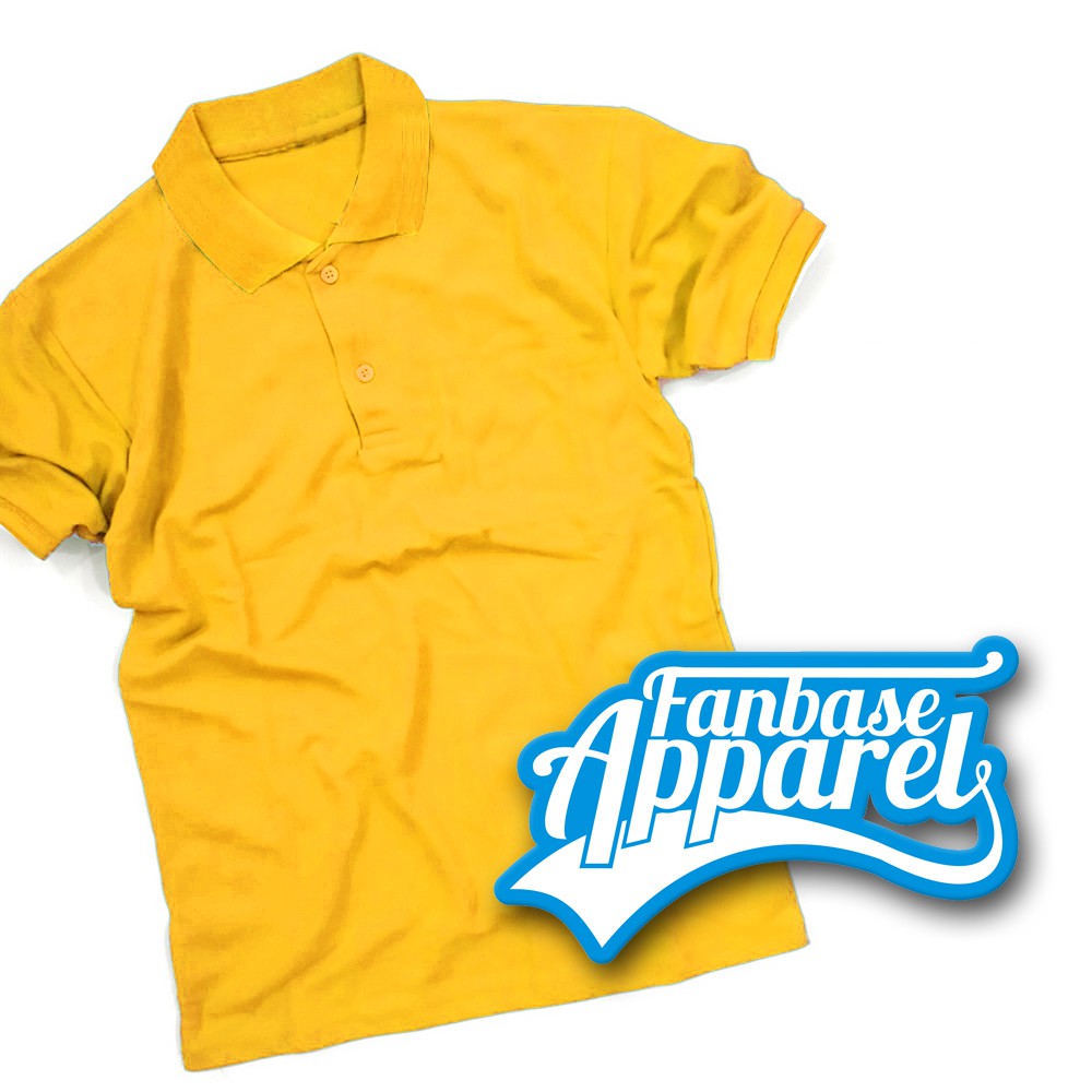 Polo Shirt Kuning Mas / Poloshirt Polos / Baju Kerah / Kaos Berkerah / T-shirt Cowok