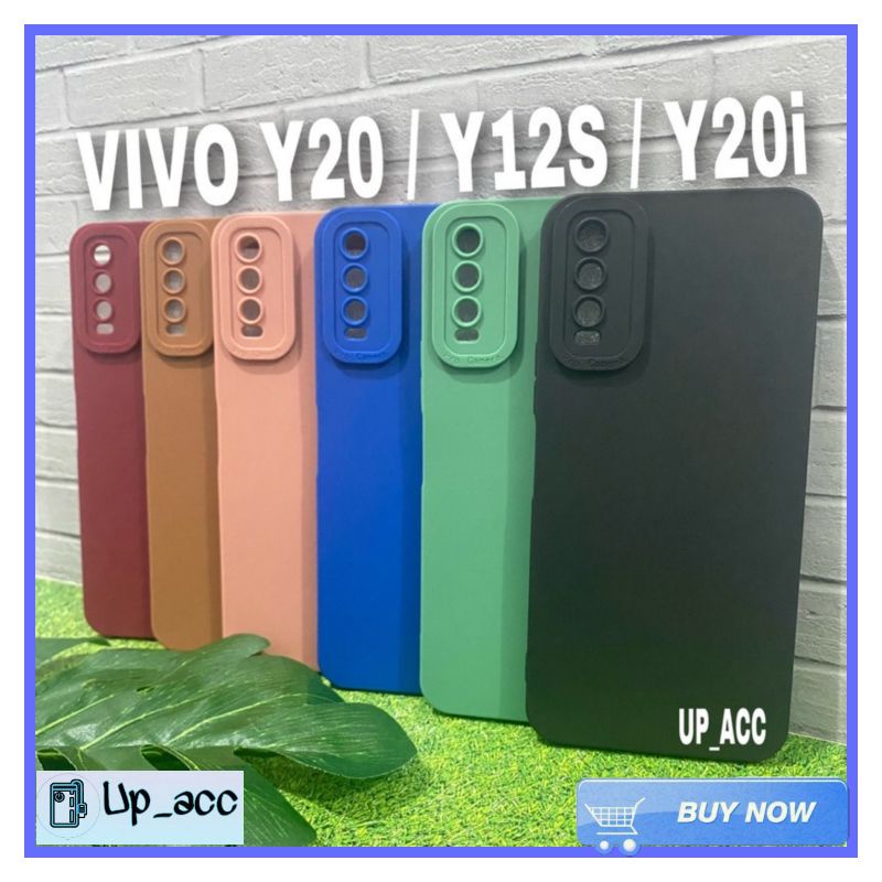 VIVO Y11 Y12 Y12S Y15 Y17 Y20 Y20i Y20S Y91 Y95 S15PRO V25PRO S15 PRO V25 V25 PRO Case Pro Camera Protect / Case Candy Makaron TPU lens Protector Kamera / Casing Hp