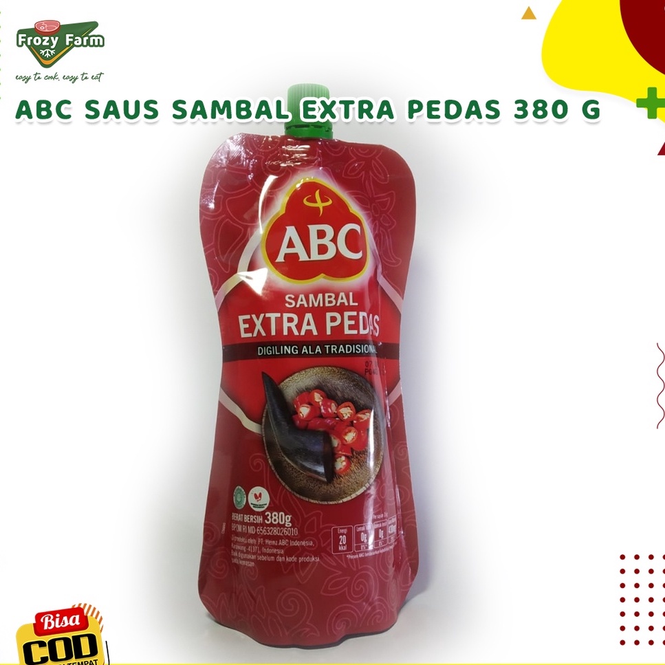 

ABC SAUS SAMBAL EXTRA PEDAS 380 GRAM