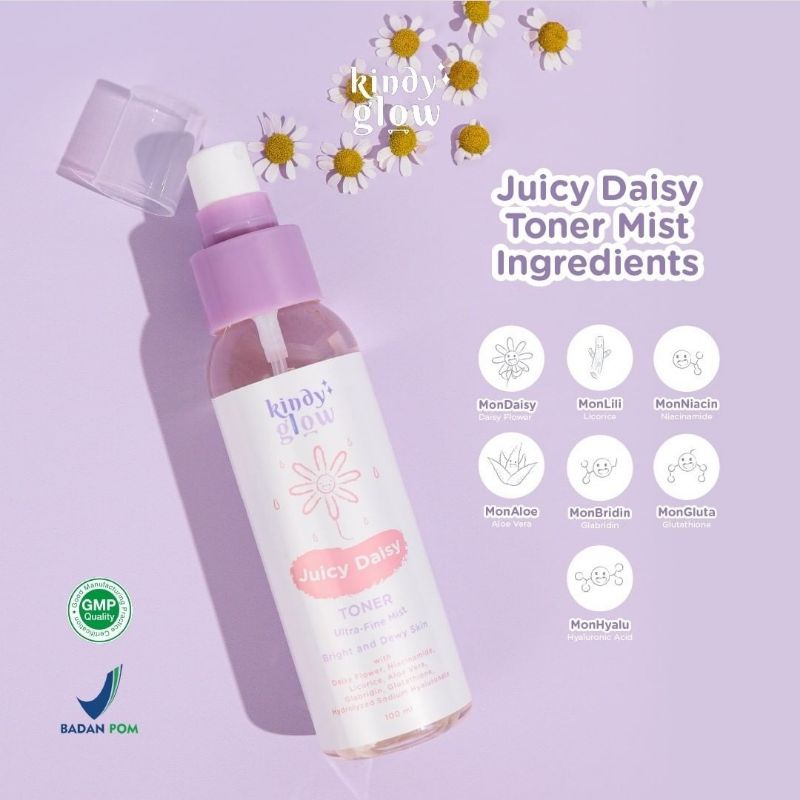 Kindy Glow Daisy Series | Toner | Serum | Day Cream | Night Cream