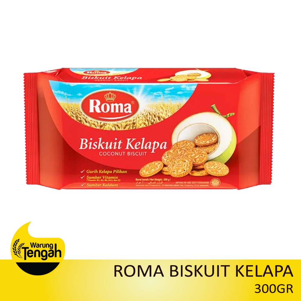 

[PACK] Roma Biskuit Kelapa 300gr