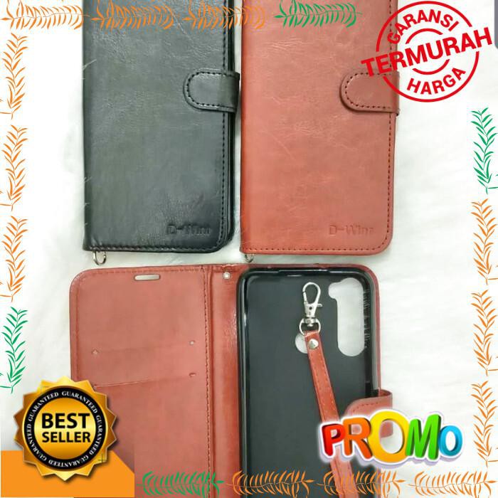 FLIP COVER WALLET NOKIA 5.3 SARUNG KULIT+ TALI GANTUNGAN