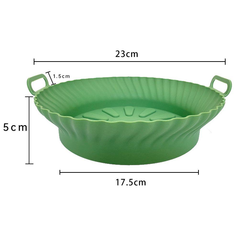 R-FLOWER Air Fryer Silicone Pot Reusable Mat Pengganti Foldable