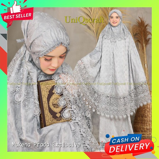 Mukena Dewasa Bordir Timbul 2 In 1 Best Seller Silk Adem Dan Dingin J6G9 Daisy Rayon Premium Branded