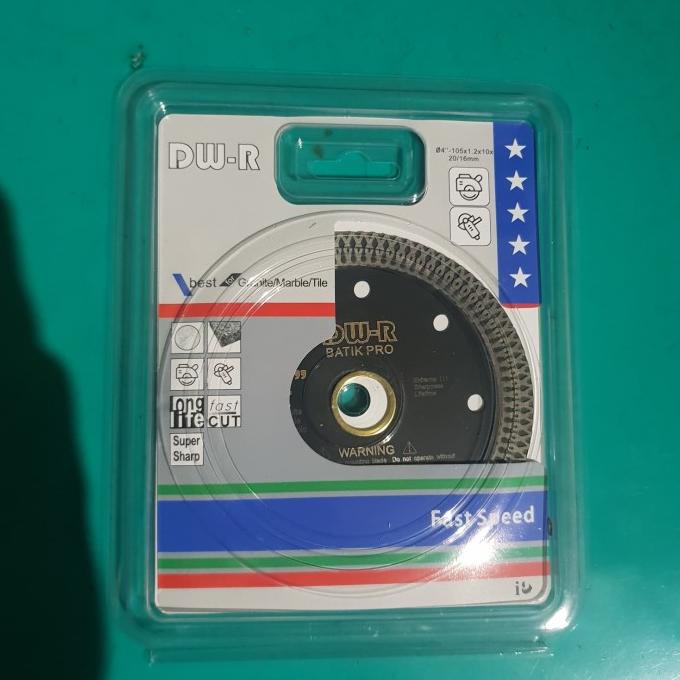 Diamond Wheel Dw-R Hitam 4" Premium Turbo Best For Marmer/Granite/Tile