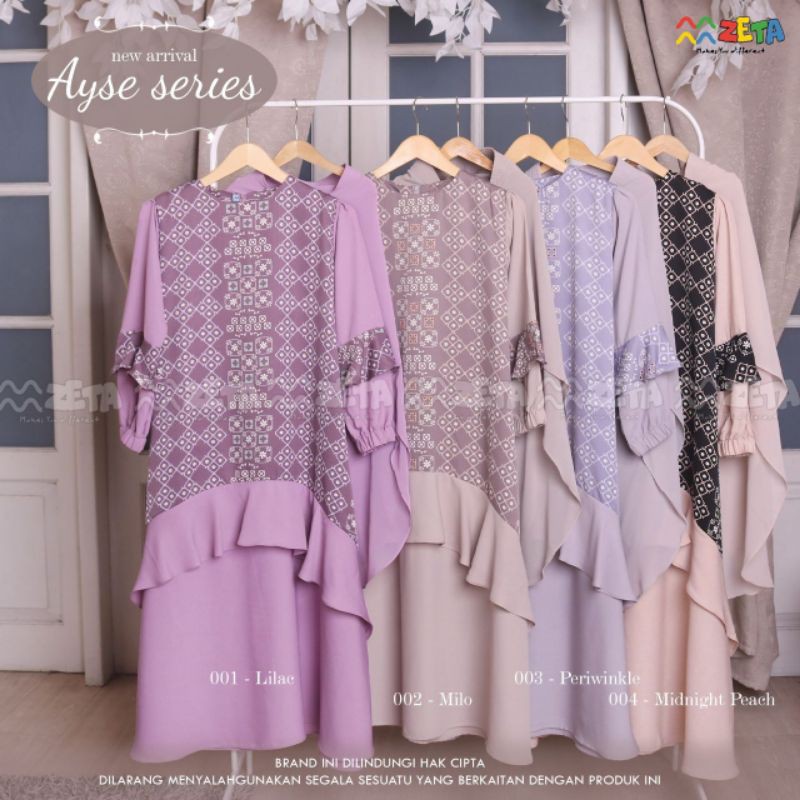 gamis anak  AYSE SERIES ORIGINAL PRODUCT BY ZETA OUTFIT