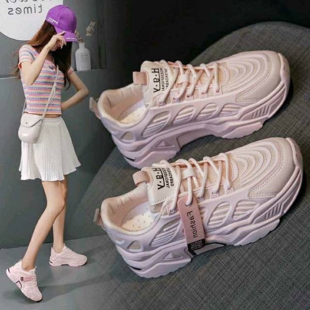 COD / SEPATU WANITA FASHION SEPATU MODEL KOREA SEPATU IMPORT SNEAKERS WANITA