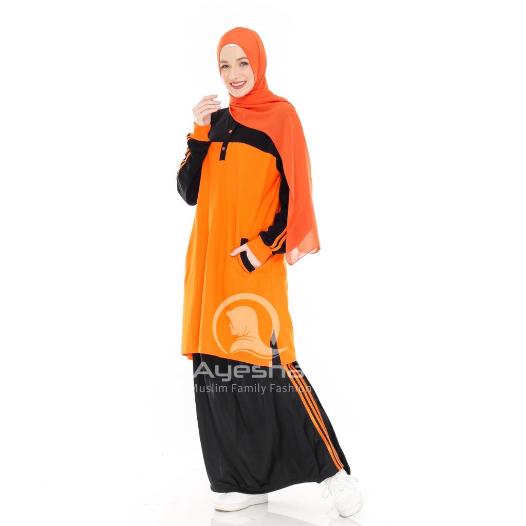 Kaos Tunik PKS Akhwat dan Rok Celana Wanita Muslimah PKS Rok Celana Orange PKS Sport