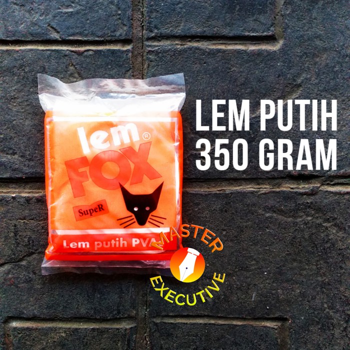 Lem Fox Putih PVAc 350 gram / untuk Plamur Tembok Kayu Kertas Koraltex Texture Slime Squishy