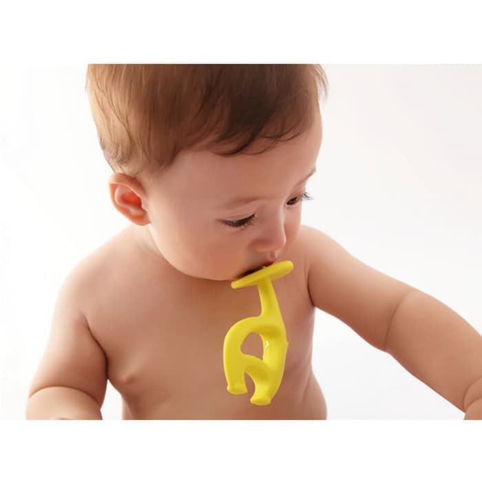 Mombella Dancing Elephant Teether Gigitan Bayi Silicone