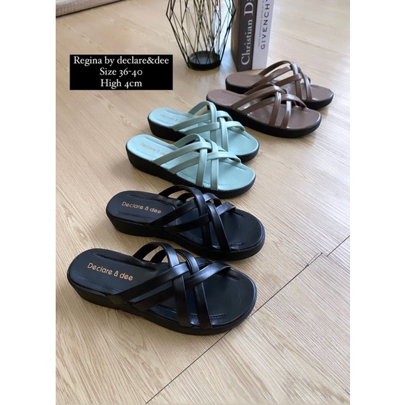 DECLARE&amp;DEE SANDAL WEDGES WANITA REGINA SIMPLE