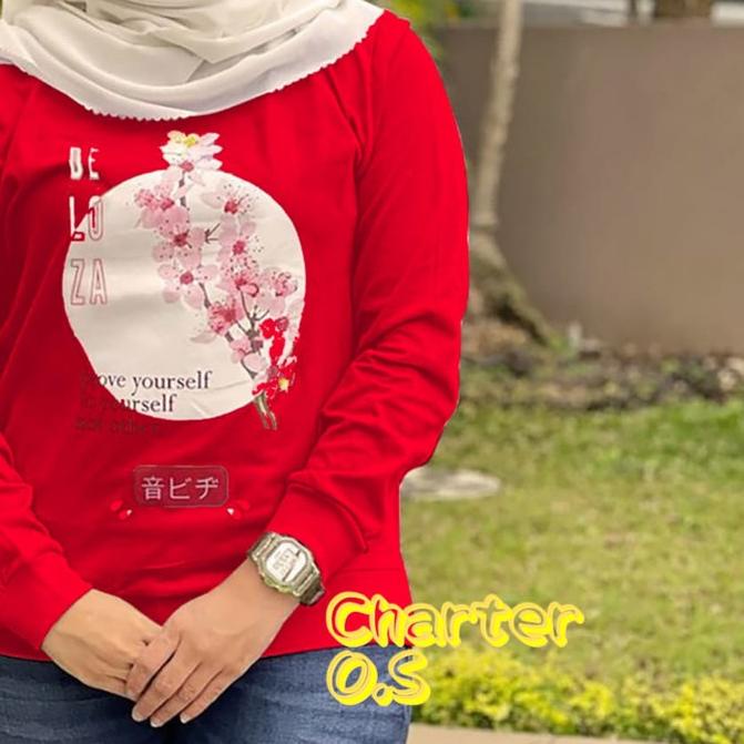 ❈ Kaos Lengan Panjang Deloza Sakura Original( 7 Warna 3 Ukuran ) Terbaru Tersedia L,XL Dan XXL ♞