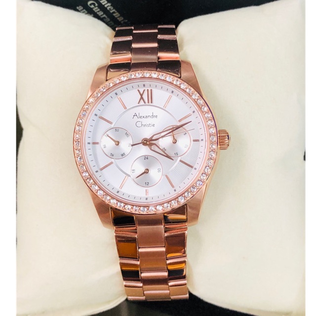 Jam tangan Alexander Christie 2827 Ld rosgold