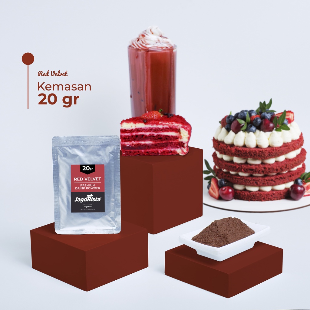 

Sachet Jagorista Redvelvet / Red Velvet Premium Bubble Drink Powder jr