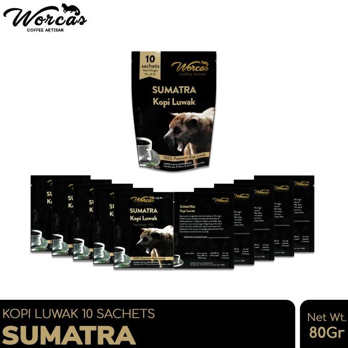 

WORCAS Kopi Luwak Sumatra Sachet (10pcs) -Diskon Besar
