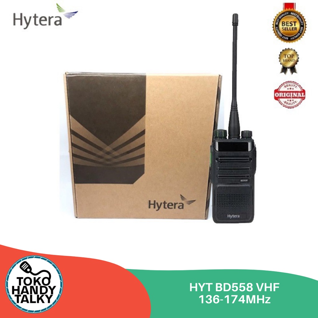 HANDY TALKY HYT BD558 VHF 136-174MHZ NEW ORIGINAL GARANSI RESMI POSTEL