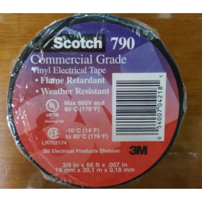 Isolasi 3M Scotch 790 / Electrical Tape scotch790 / Vinyl Electrical / Isolasi Scotch790 3M Listrik